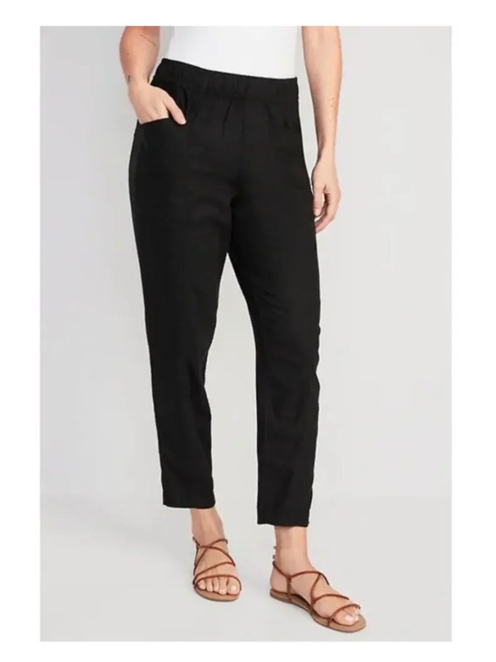 Old Navy Women's Black Linen pants